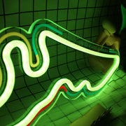 Austin City Map Neon Sign