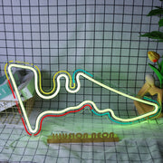 Austin City Map Neon Sign