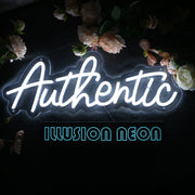 Authentic White Neon Sign