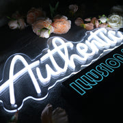 Authentic White Neon Sign