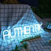 Authentik Blue Neon Sign