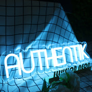 Authentik Blue Neon Sign