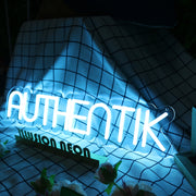 Authentik Blue Neon Sign