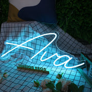 Ava Blue Neon Sign