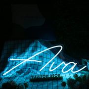 Ava Blue Neon Sign