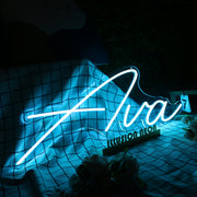 Ava Blue Neon Sign