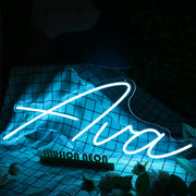 Ava Blue Neon Sign