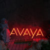 AVAYA Red Neon Sign