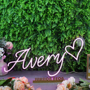 Avery Purple Neon Sign