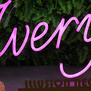 Avery Purple Neon Sign