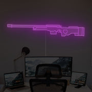 AWM Gun Neon Sign