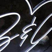 B And C Neon Sign