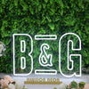 B And G White LED Neon Sign