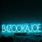 B4ZOOKAJOE Blue Neon Sign