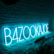 B4ZOOKAJOE Blue Neon Sign