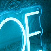 B4ZOOKAJOE Blue Neon Sign