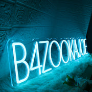 B4ZOOKAJOE Blue Neon Sign