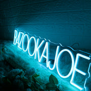 B4ZOOKAJOE Blue Neon Sign