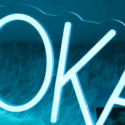 B4ZOOKAJOE Blue Neon Sign