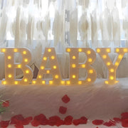 Steel Marquee Letter Baby Party Sign High-End Custom Zinc Metal Marquee Light Marquee Sign