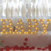 Steel Marquee Letter Baby Party Sign High-End Custom Zinc Metal Marquee Light Marquee Sign