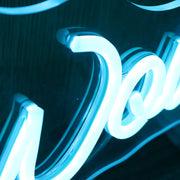 Baby Wow Blue Neon Sign