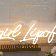 Babygirl Lipof Yellow Neon Sign