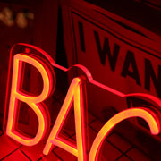 BACK 2 THE BS Red Custom Neon Sign