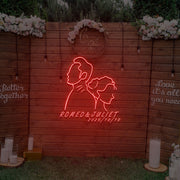 Back To Back Wedding Custom Neon Sign