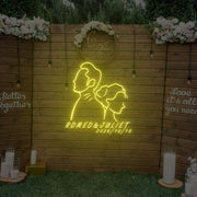 Back To Back Wedding Custom Neon Sign