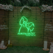 Back To Back Wedding Custom Neon Sign