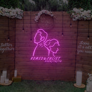 Back To Back Wedding Custom Neon Sign