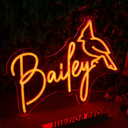 Bailey Orange Neon Sign