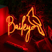 Bailey Orange Neon Sign