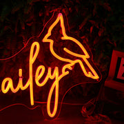 Bailey Orange Neon Sign