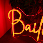 Bailey Orange Neon Sign