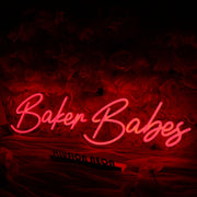 Baker Babes Red Neon Sign