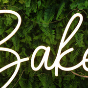 Baker Yellow Neon Sign