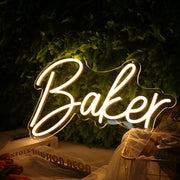 Baker Yellow Neon Sign