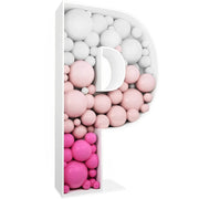 Steel Marquee Letter Balloon Pink P High-End Custom Zinc Metal Marquee Light Marquee Sign