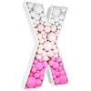 Steel Marquee Letter Balloon Pink X High-End Custom Zinc Metal Marquee Light Marquee Sign