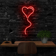 Balloon Heart Neon Sign