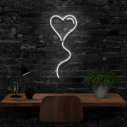 Balloon Heart Neon Sign