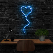 Balloon Heart Neon Sign