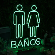 Banos Toliet Neon Sign