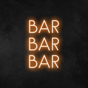 Bar Bar Bar Neon Sign