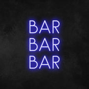 Bar Bar Bar Neon Sign