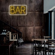 Bar With Frame Neon Sign