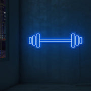 Barbell Weight Neon Sign For Gym And Fitness Room