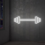 Barbell Weight Neon Sign For Gym And Fitness Room